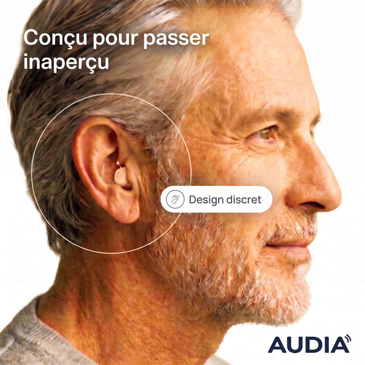 Audia™ Mini — Appareil auditif invisible