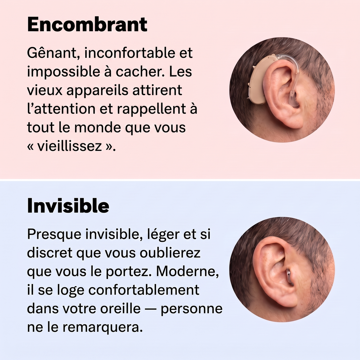Audia™ Mini — Appareil auditif invisible