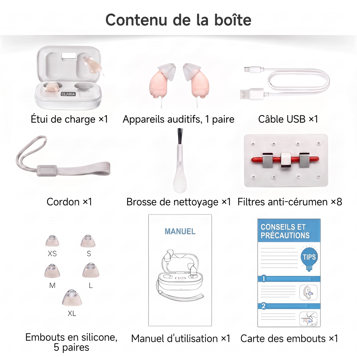 Audia™ Mini — Appareil auditif invisible